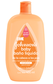 Baño Liquido De Pies A Cabeza Johnson's Baby, 400 ml (Pack de 2
